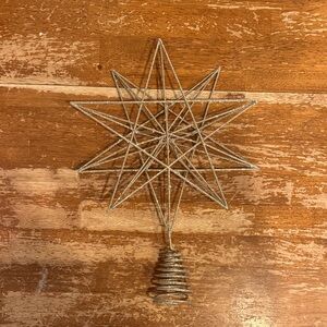 Silver Star Tree Topper
